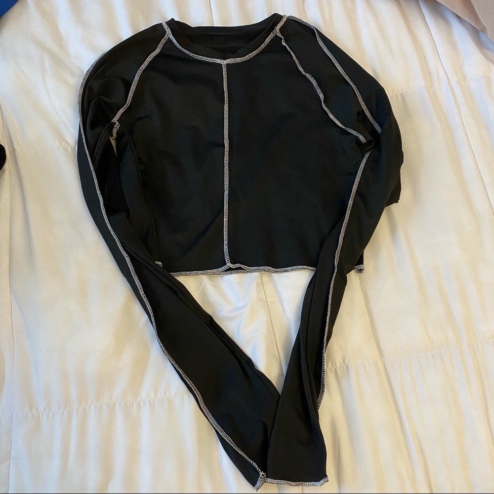 stitch black long sleeve